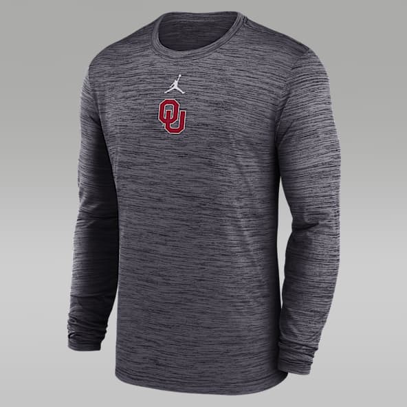 売れ筋商品|||ジョーダン Tシャツ トップス レディース Men's Black Oklahoma Sooners Velocity Performance T-shirt Black mens-jordan-brand-black-